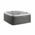 LS700DX Pillow Bundle - 7 Person, 90-Jet, 220-Volt, Sea Salt/ Coastal Gray with Spa Pillows Included!