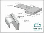 LS700DX Pillow Bundle - 7 Person, 90-Jet, 220-Volt, Sea Salt/ Coastal Gray with Spa Pillows Included!